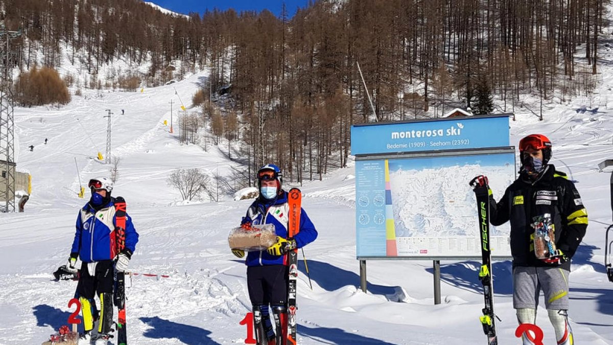 Àlex Rius assoleix el tercer lloc a l'eslàlom FIS de Gressoney