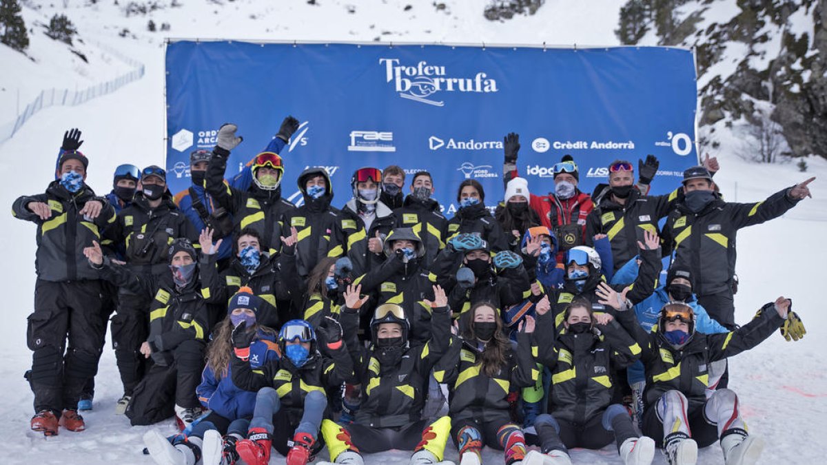 La delegació andorrana del Trofeu Borrufa 2021 al complet