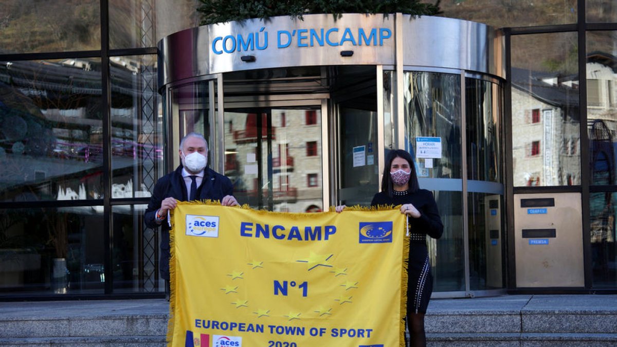 Encamp rep la bandera de millor vila europea