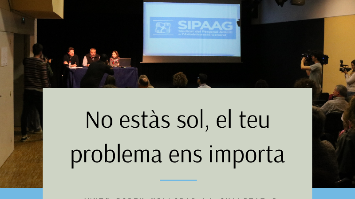 El Sipaag permet l'afiliació de funcionaris eventuals i interins