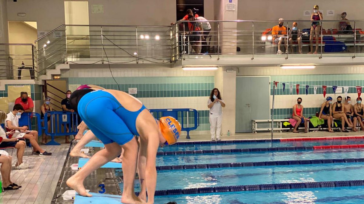 Rècord d'Andorra de Biel Cuen als 200 esquena