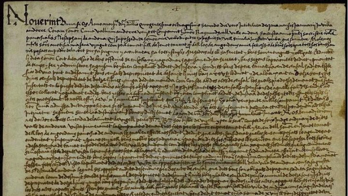 L'Arxiu Nacional digitalitza l'Arxiu Comunal d'Andorra