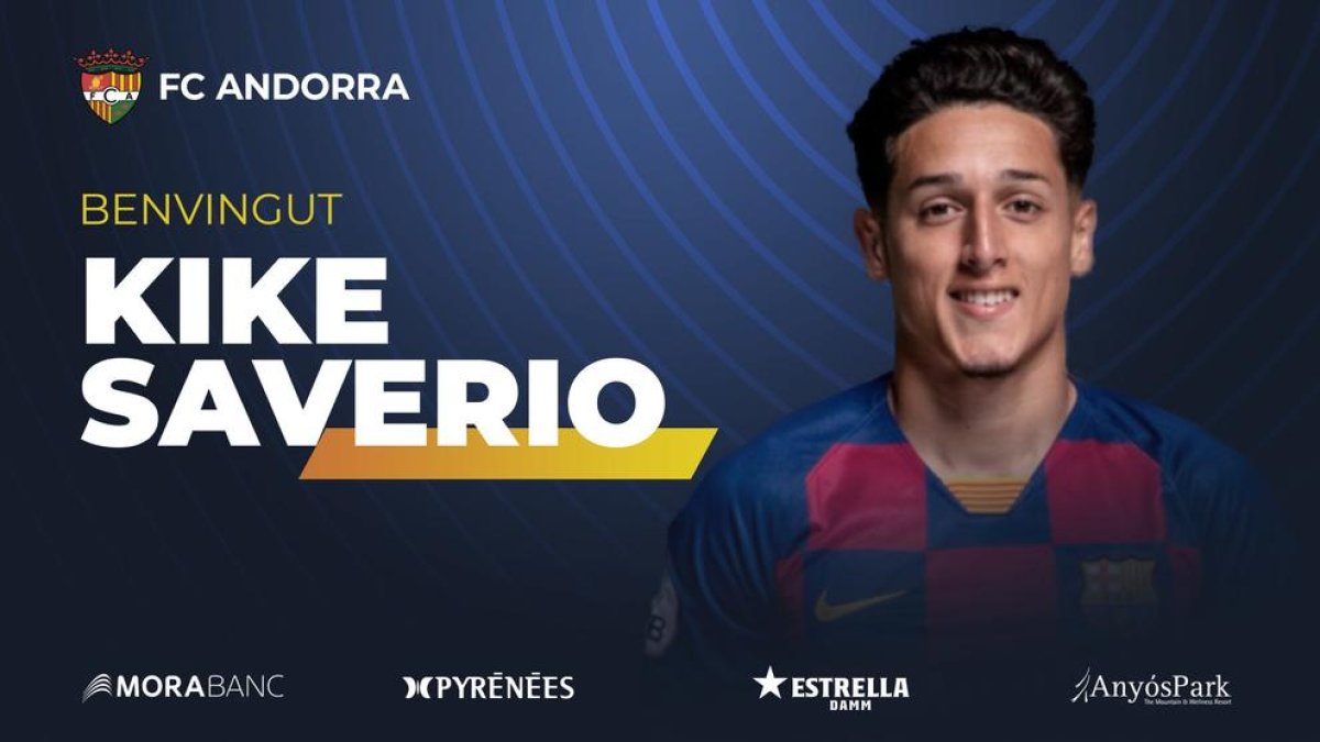 L'extrem Kike Saverio arriba cedit a l'FC Andorra