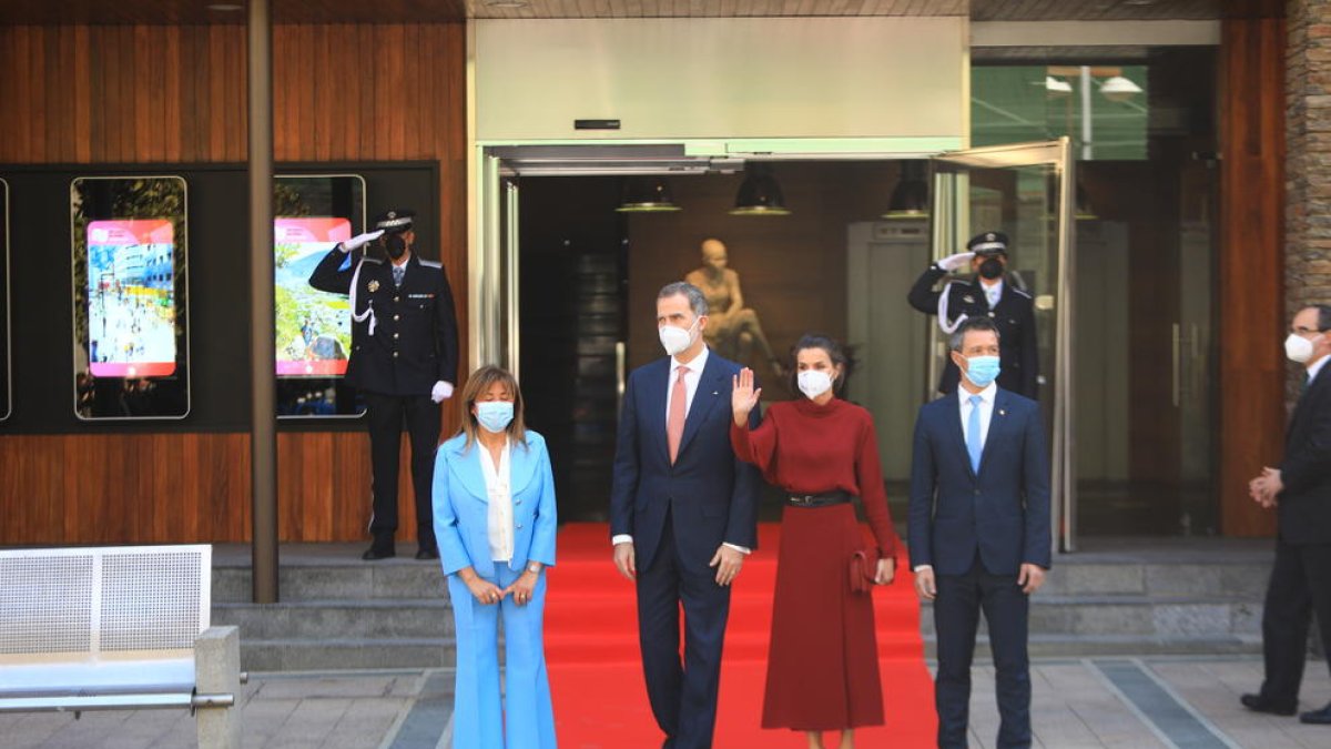 Els reis d'Espanya visiten el comú d'Andorra la Vella