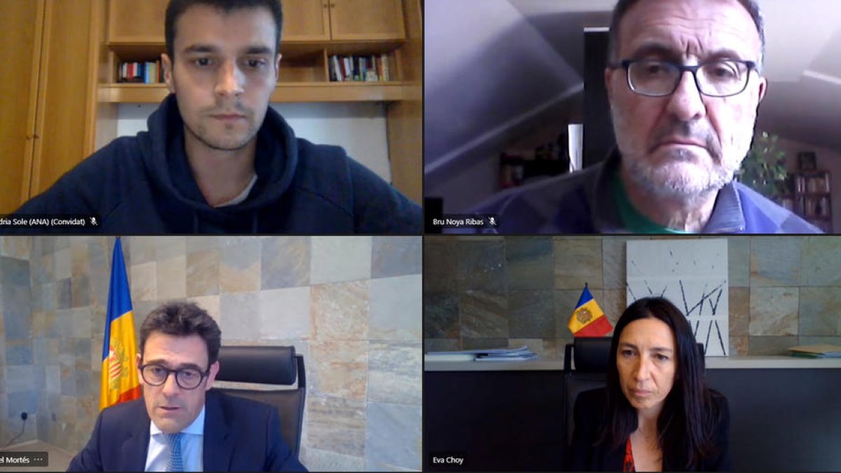 Un instant de la sessió del comú d'Ordino d'avui