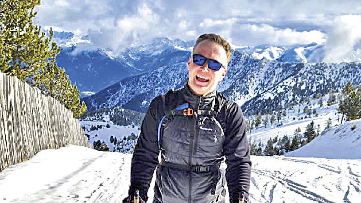 El conseller general, Ferran Costa, és un apassionat més de l'esquí
