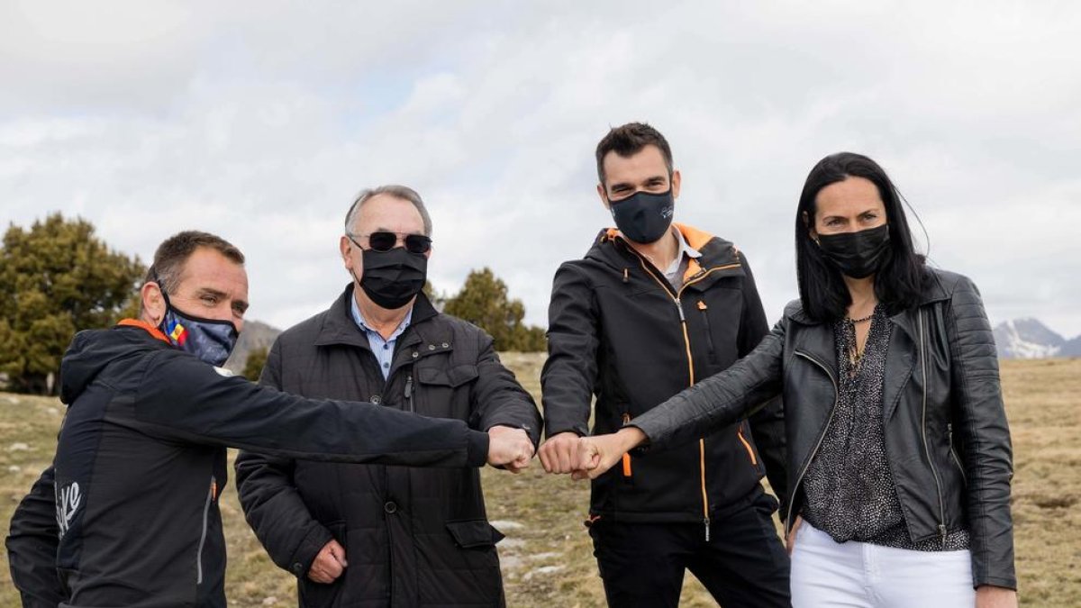 Marticella, Forné i Molné, a la presentació del parc solar del Planell