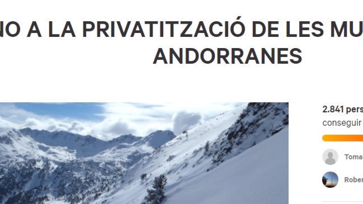 Prop de tres mil firmes contra el forfet natura