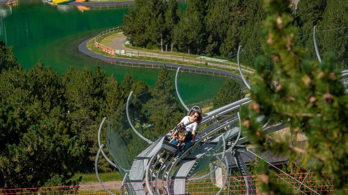 Visitants al Magic Gliss de Canillo