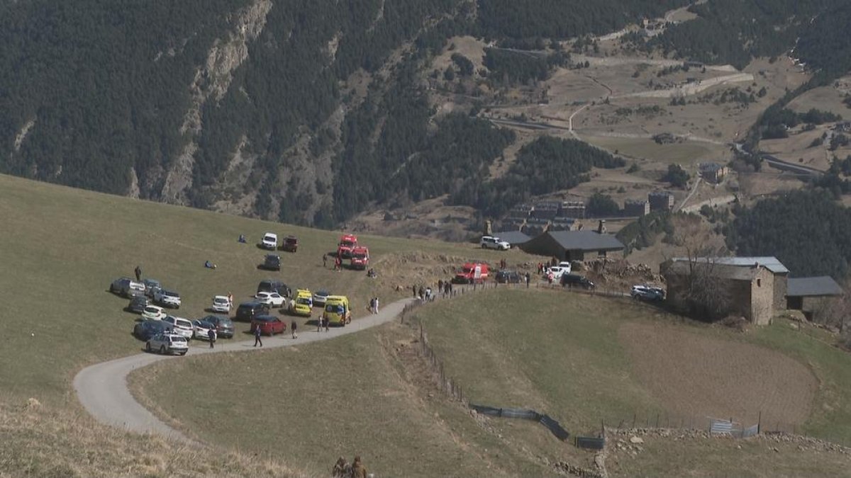 La borda on es va fer la festa la nit de dissabte a diumenge en la qual van perdre la vida els dos joves.