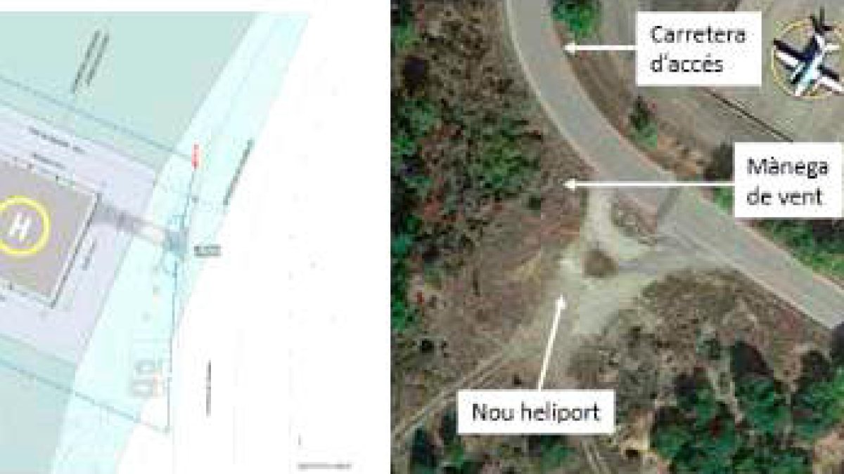 La Generalitat ubica un heliport fora de l'aeroport de la Seu