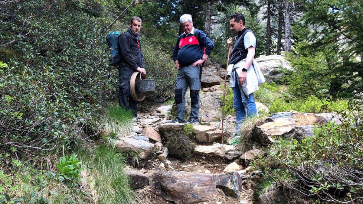 Millora del camí del Comapedrosa amb pedra seca