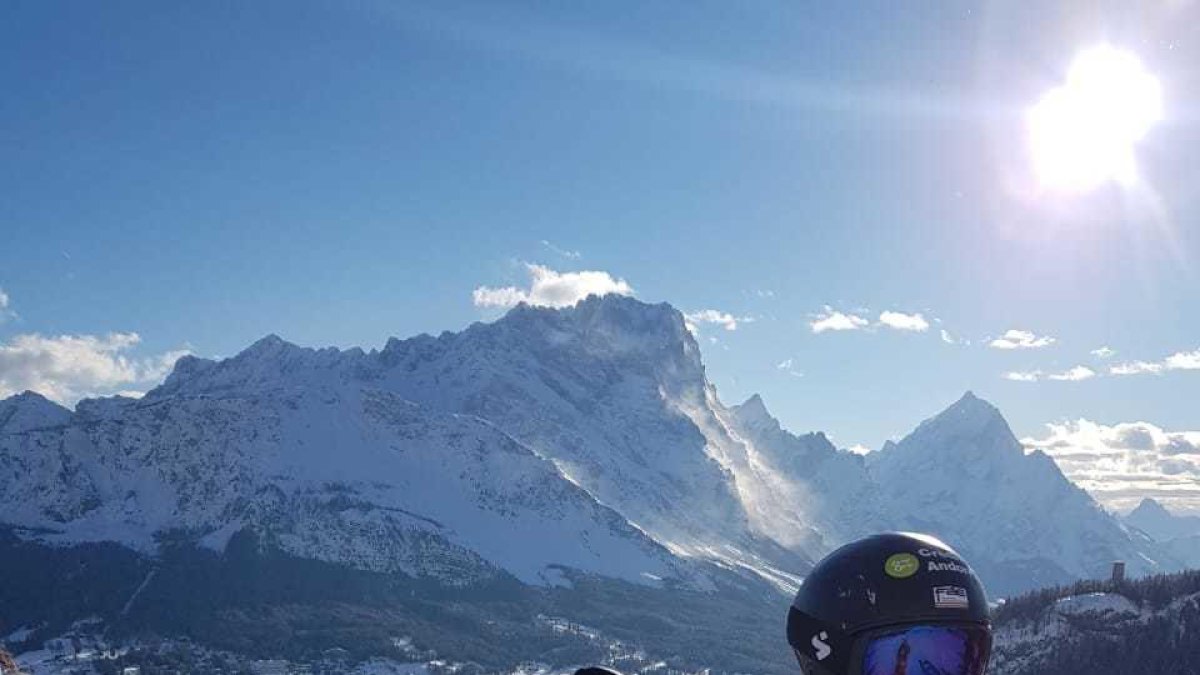 Joan Verdú, a Cortina d'Ampezzo