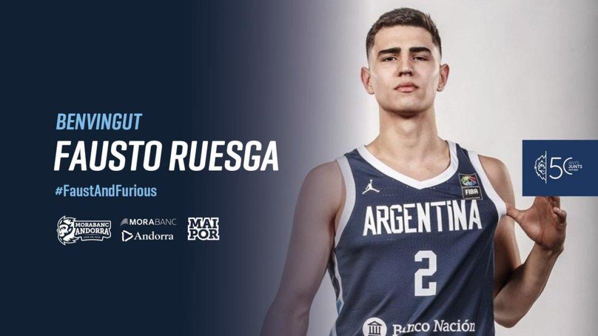 El MoraBanc es reforça amb la promesa argentina Fausto Ruesga