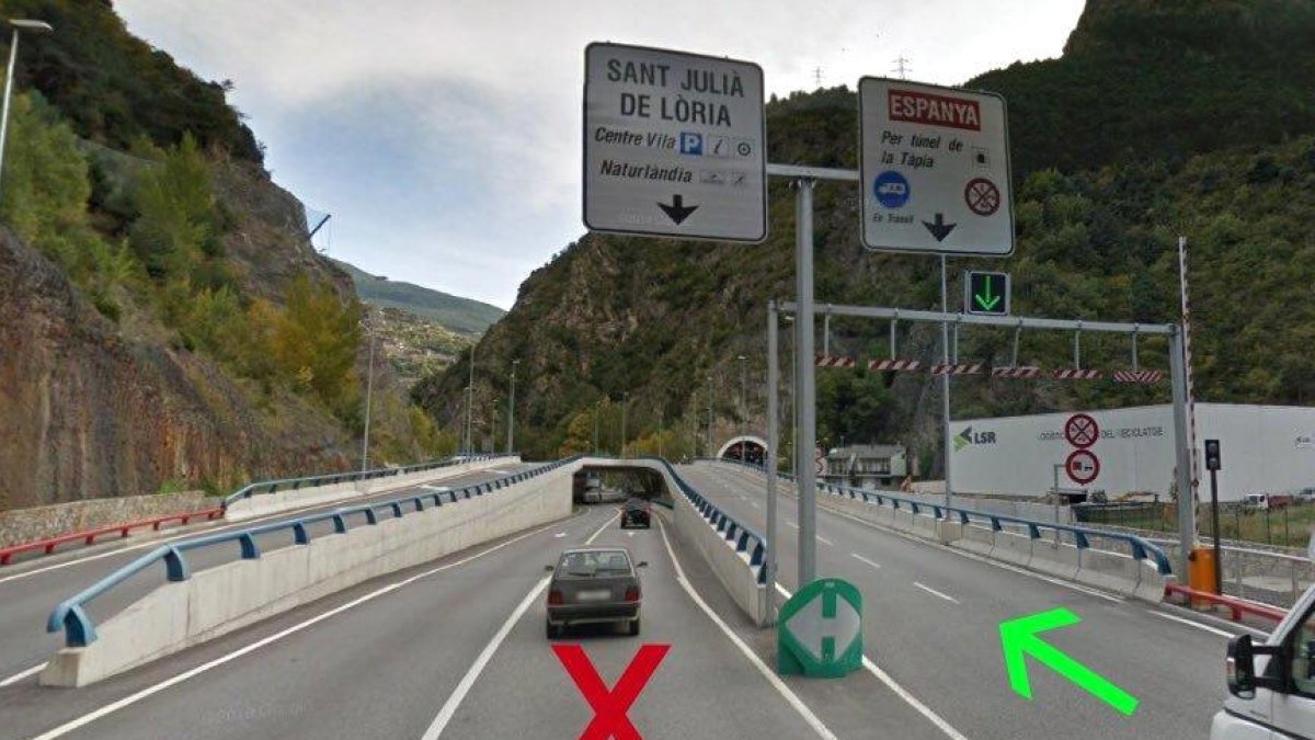 Accés restringit per obres a Andorra la Vella i Sant Julià