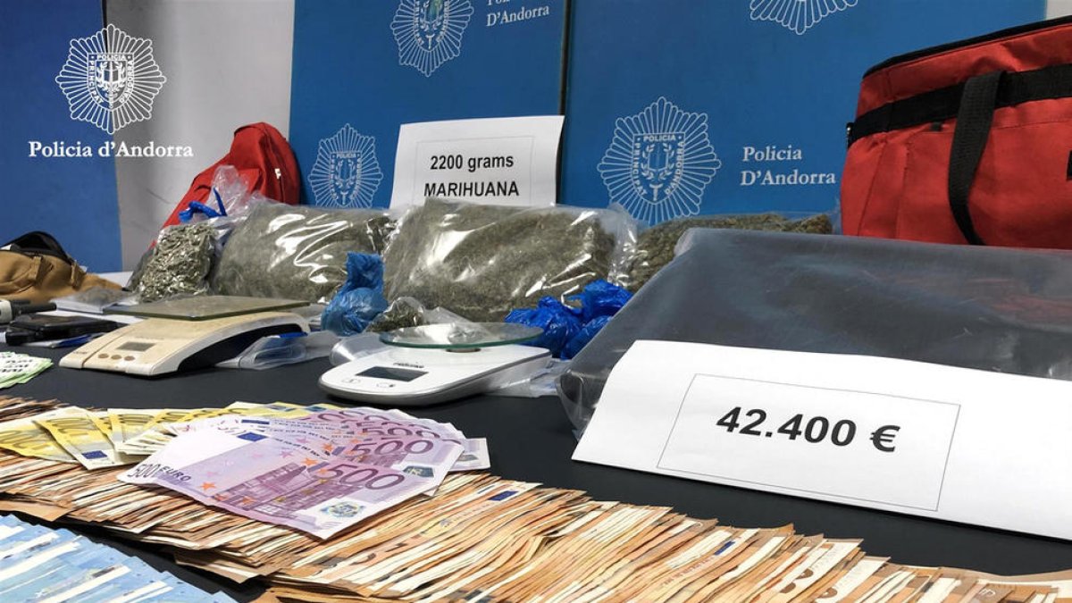 Dos detinguts per vendre droga a menors