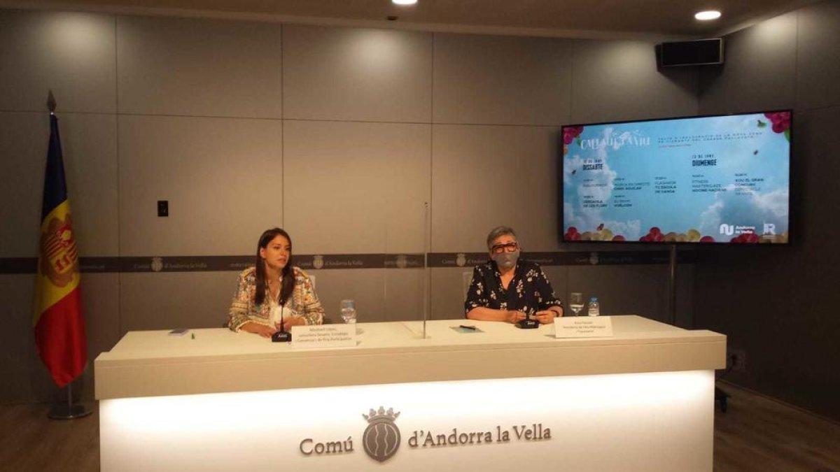 Els comerciants de Riberaygua i travesseres i el comú han fet la presentació avui al Centre de Congressos