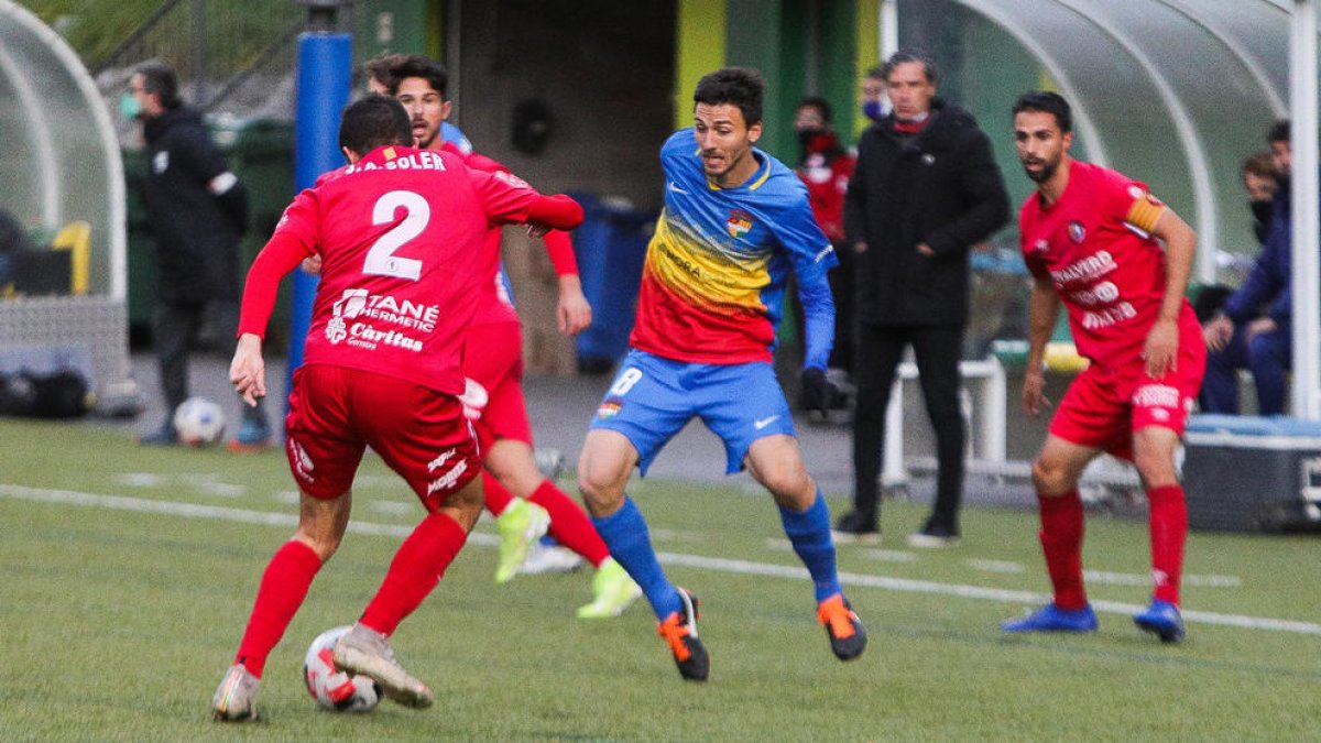 Martí Riverola durant un partit