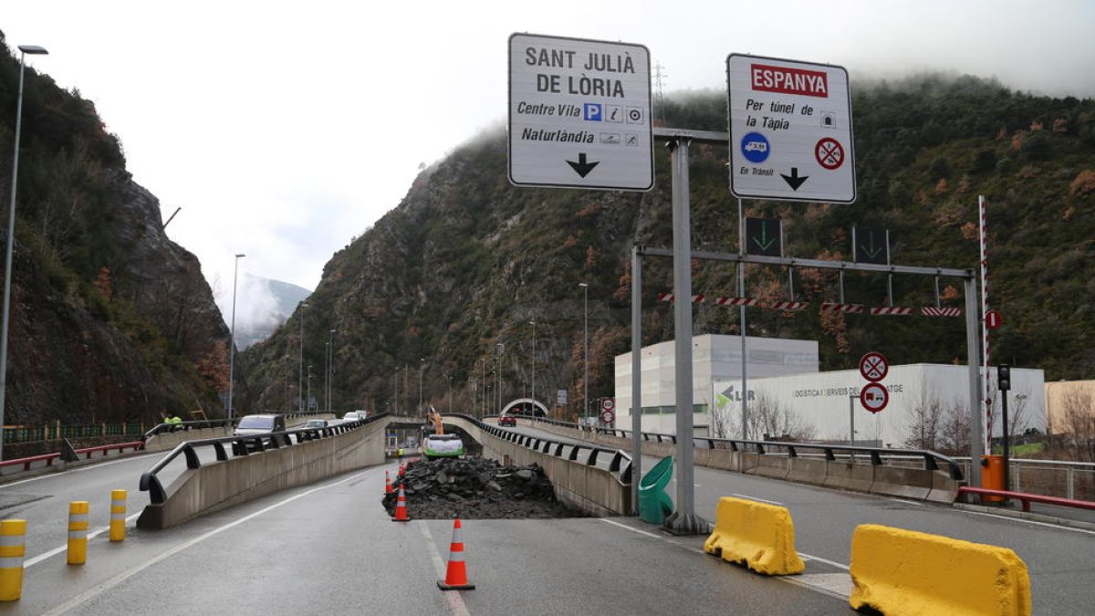 Les obres a Sant Julià