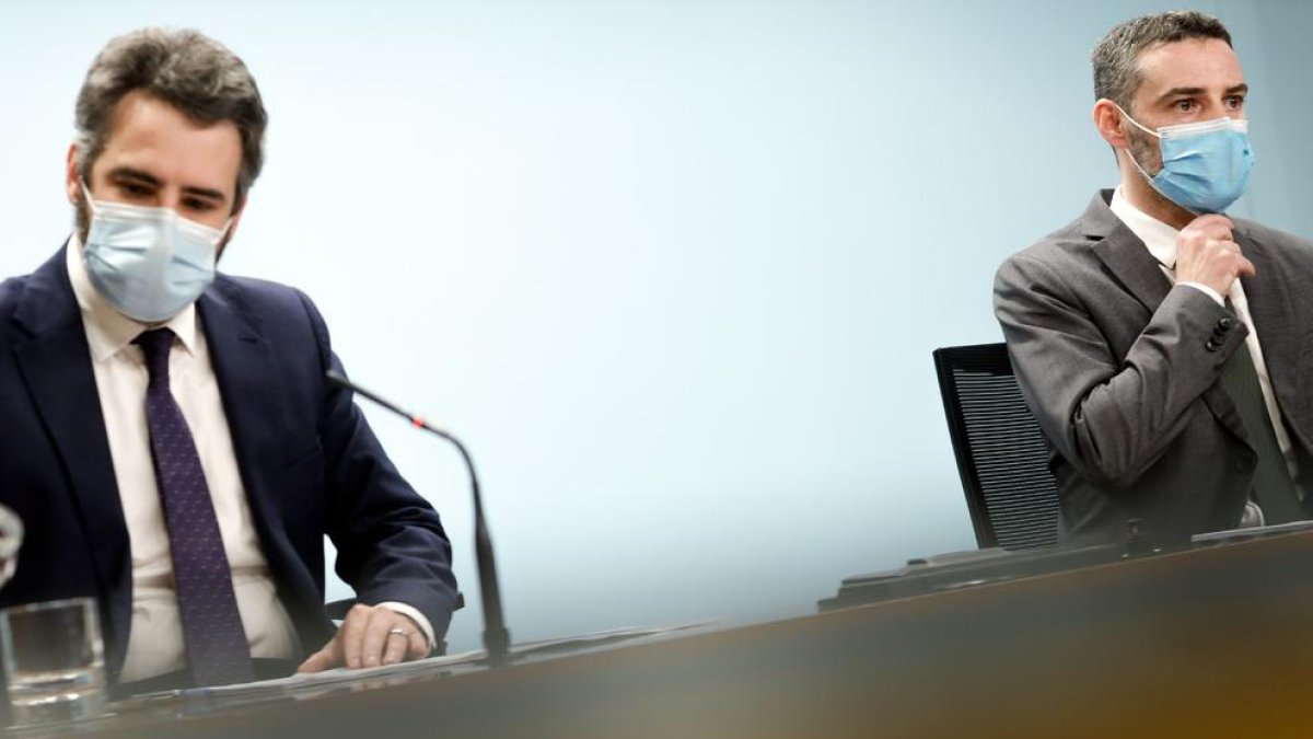 Eric Jover i Marc Ballestà han presentat l'informe de l'FMI