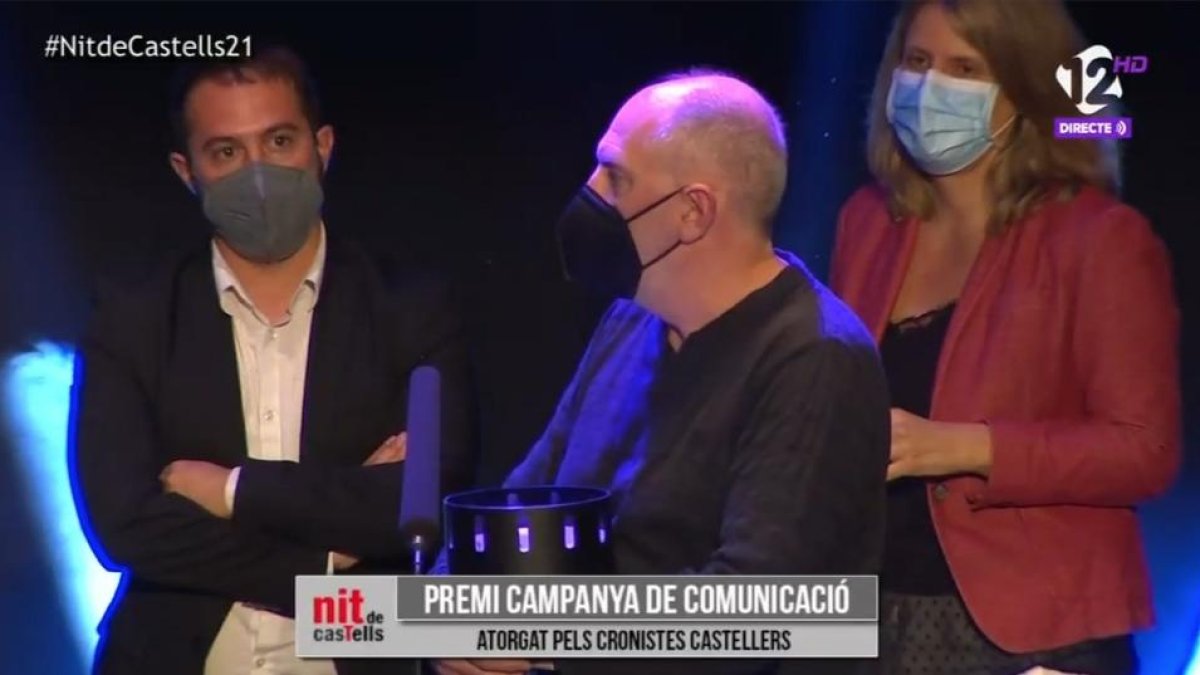 Els castellers d'Andorra premiats a la Nit dels Castells