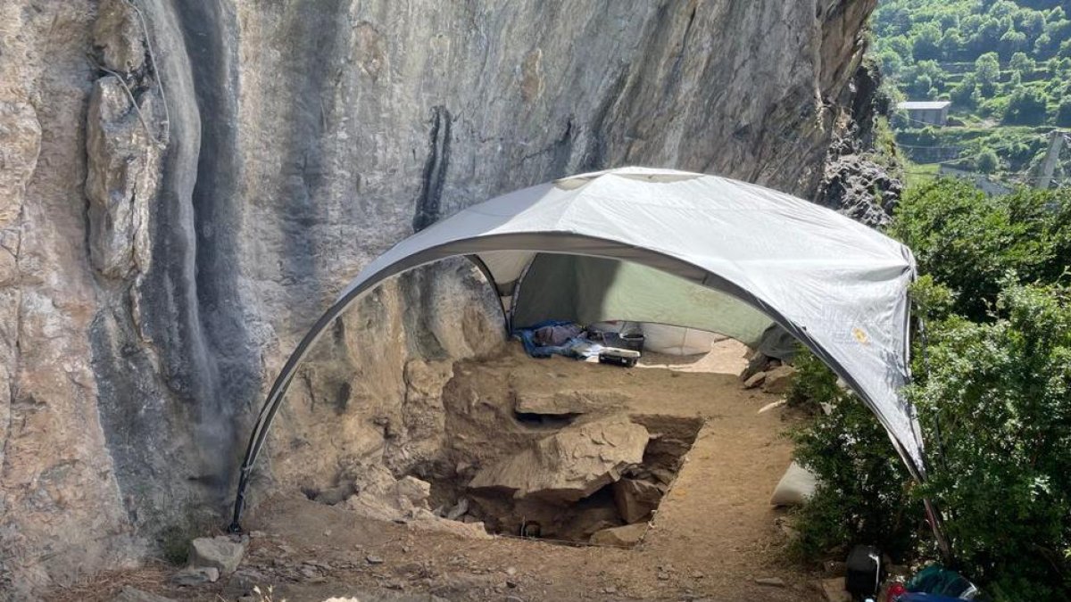 Zona on s'estan realitzant els treballs arqueològics