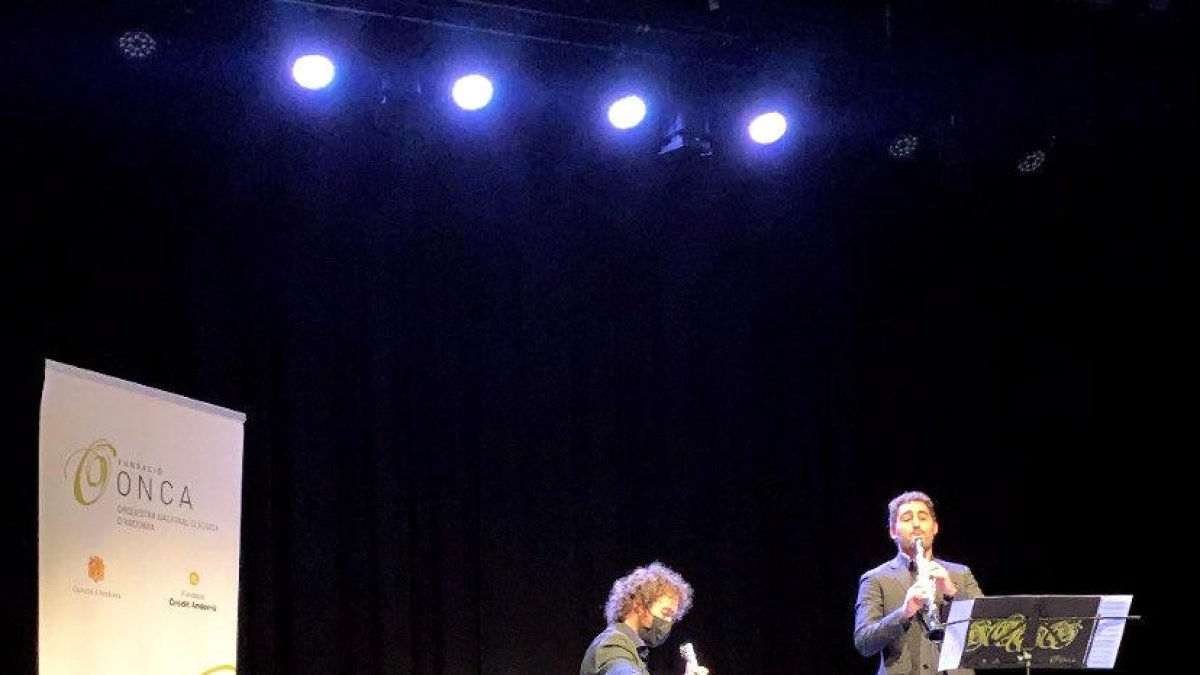 Duet de guitarra i clarinet a Encamp