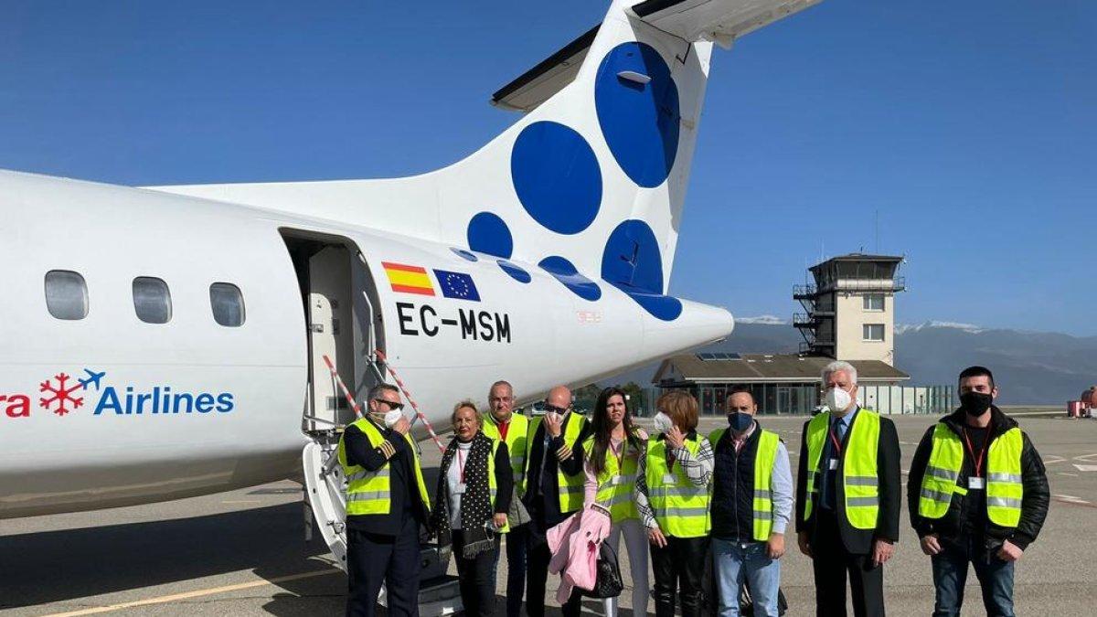 El personal d'Andorra Airlines