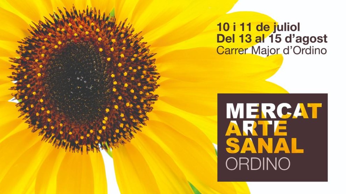 Cartell del mercat artesanal d'Ordino