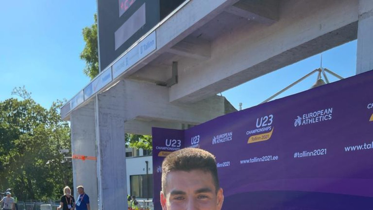 Nahuel Carabaña, amb la medalla de bronze