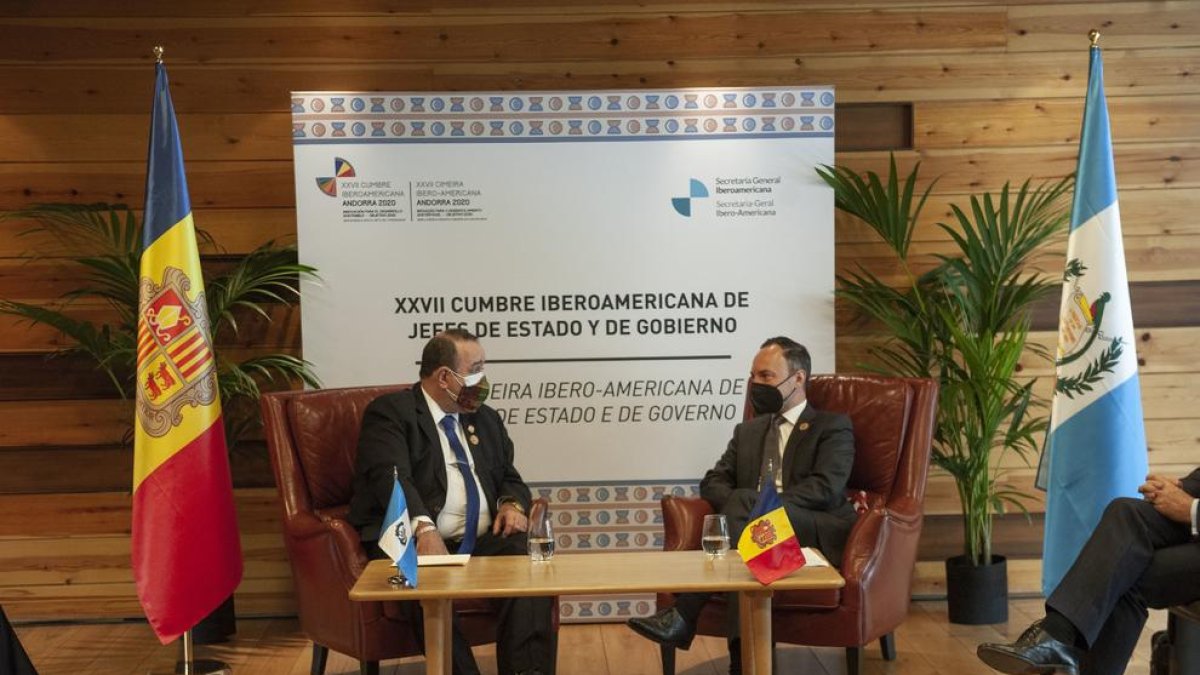 Espot ha mantingut reunions bilaterals amb el president de Guatemala i amb el president de la República Dominicana