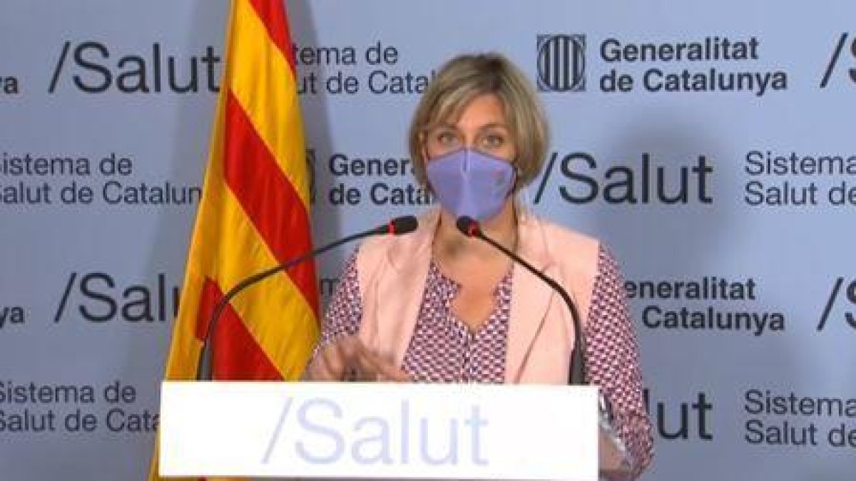 La consellera de Salut catalana, Alba Vergés, aquest migdia