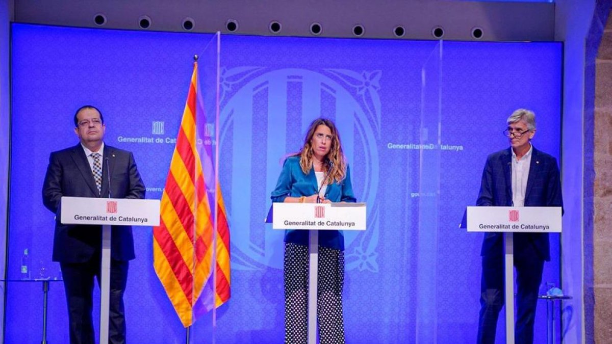 Roda de premsa on s'han explicat les mesures