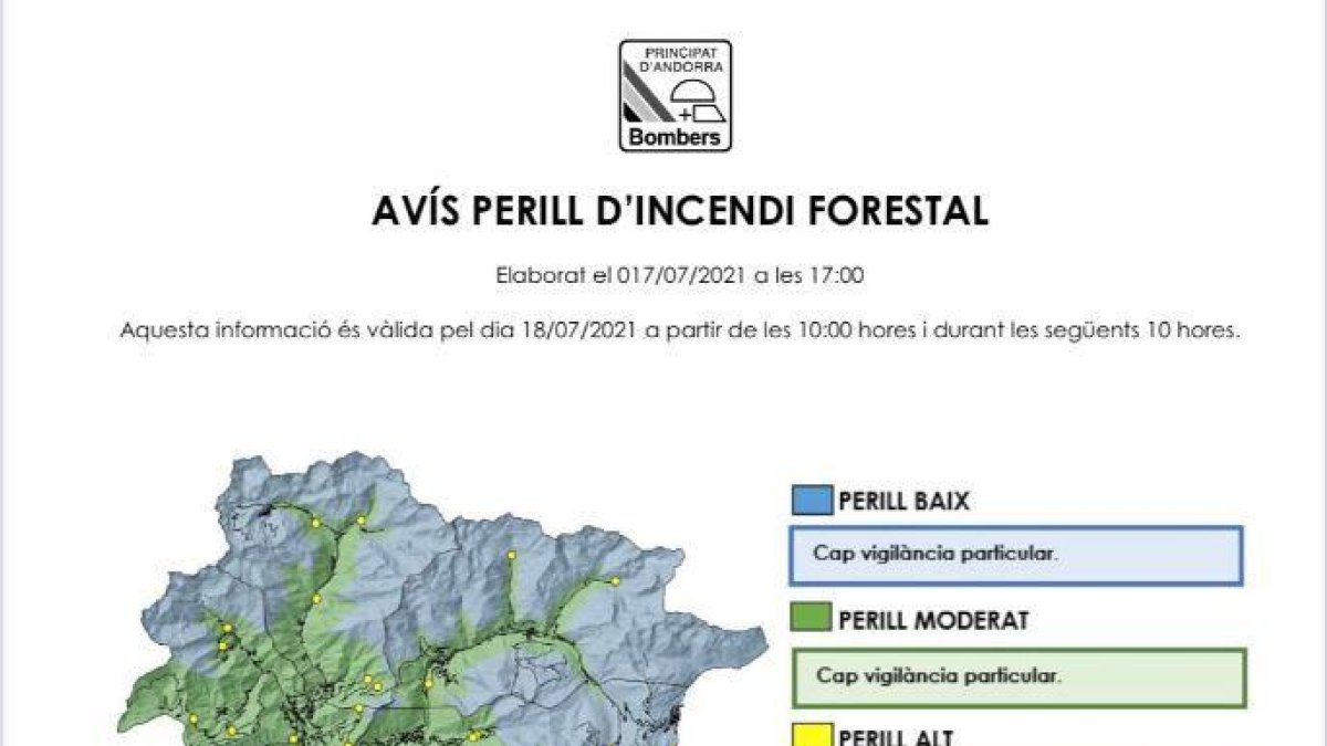Avís de perill d'incendi forestal