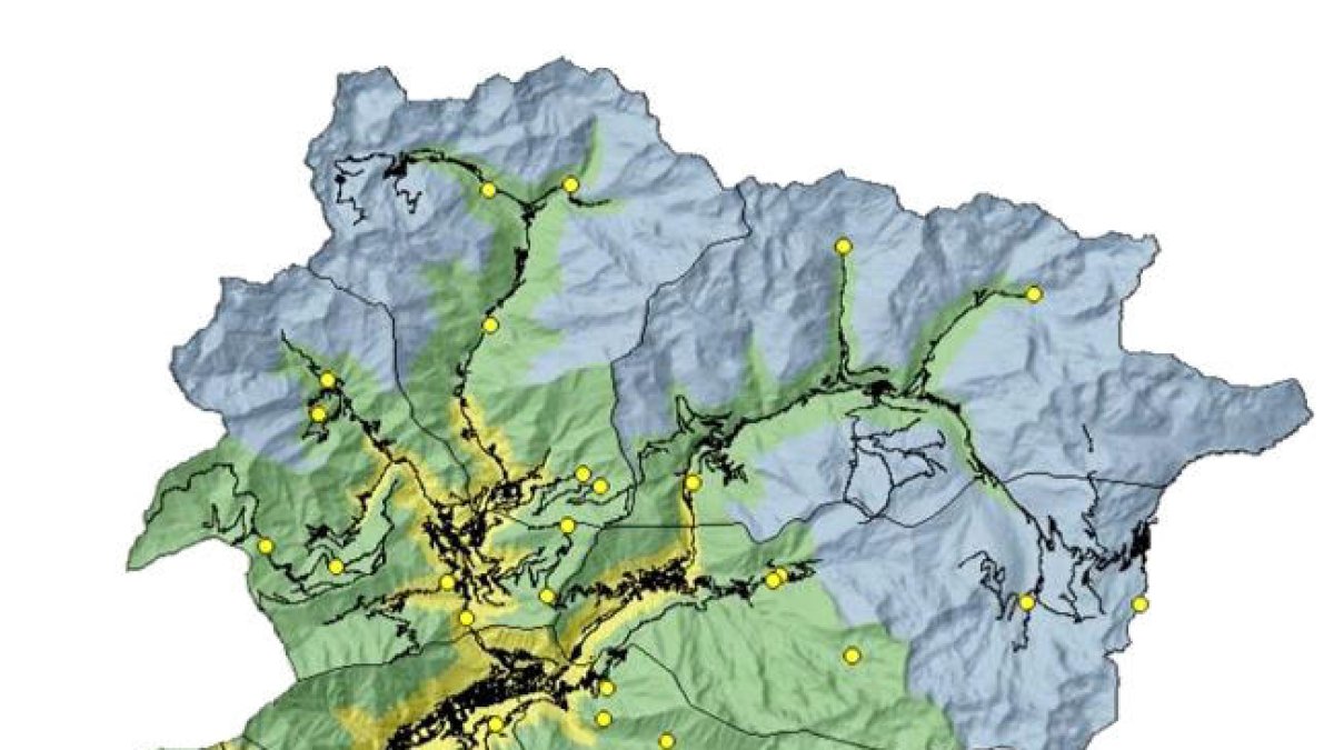 Alt risc d'incendi al fons de vall de la Massana i Encamp