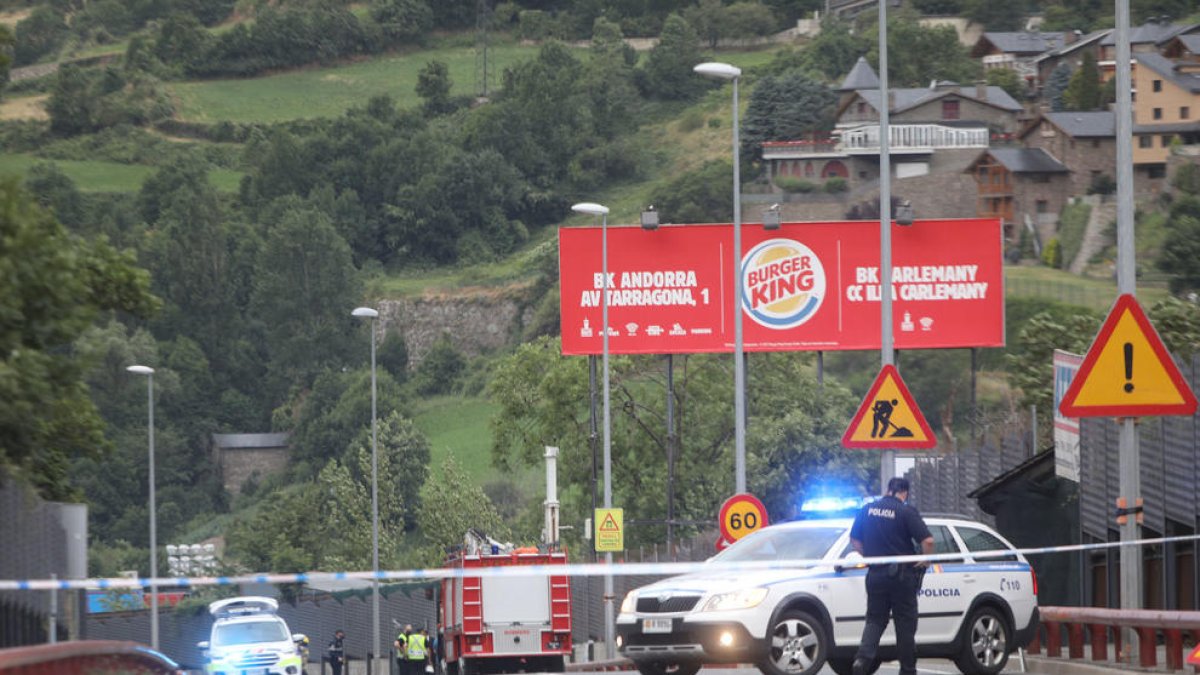 Imatge de la zona de l'accident