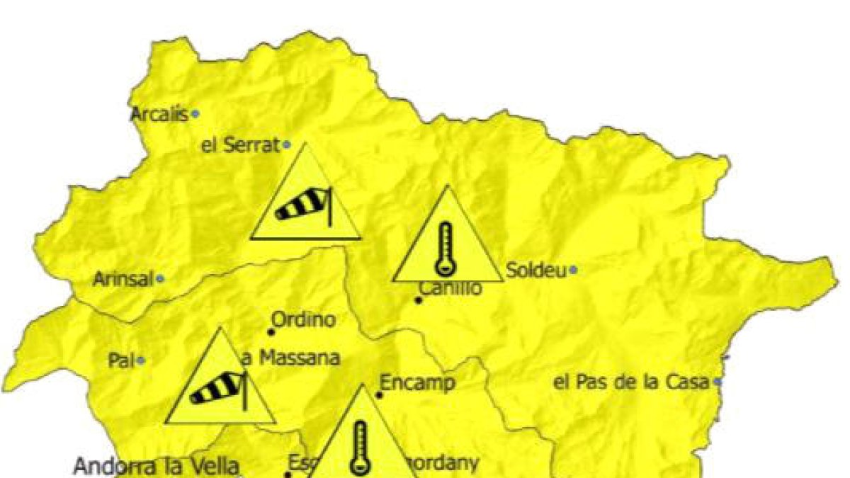 Andorra registra temperatures set graus més altes del normal