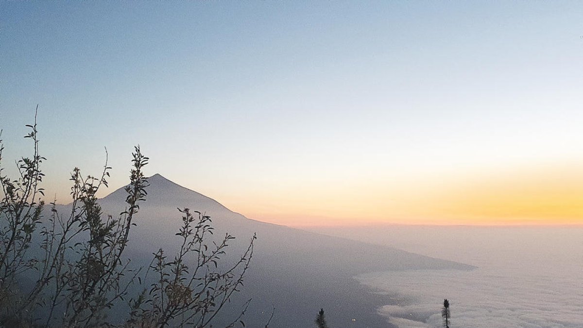 La posta de sol del Teide