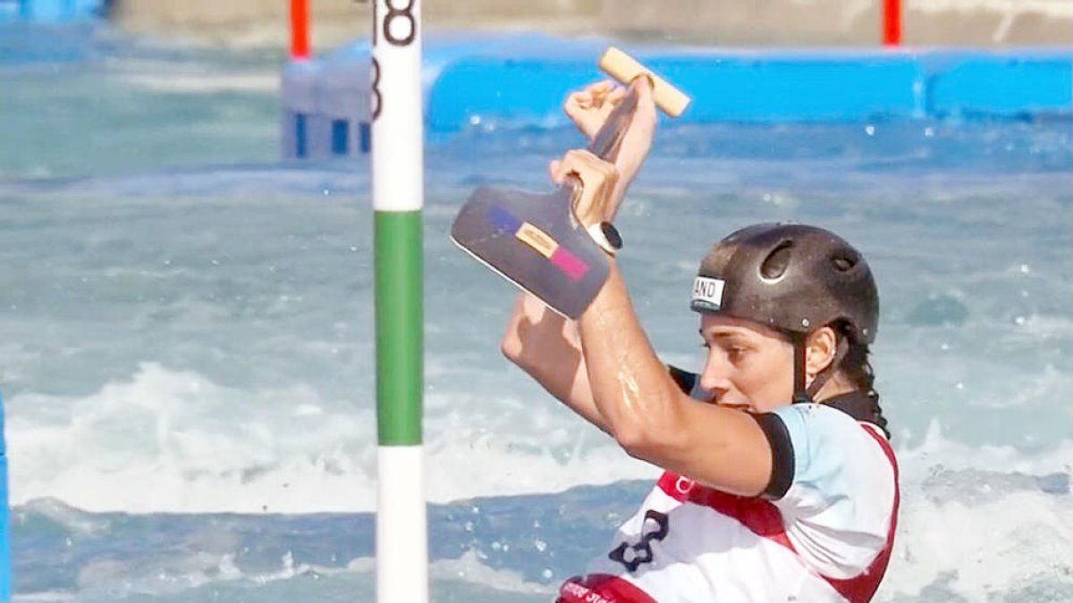 Mònica Doria en una prova dels Jocs.