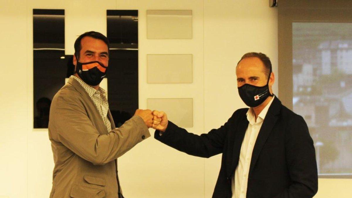 Miquel Angel Armengol i David Fraissinet han signat l'acord