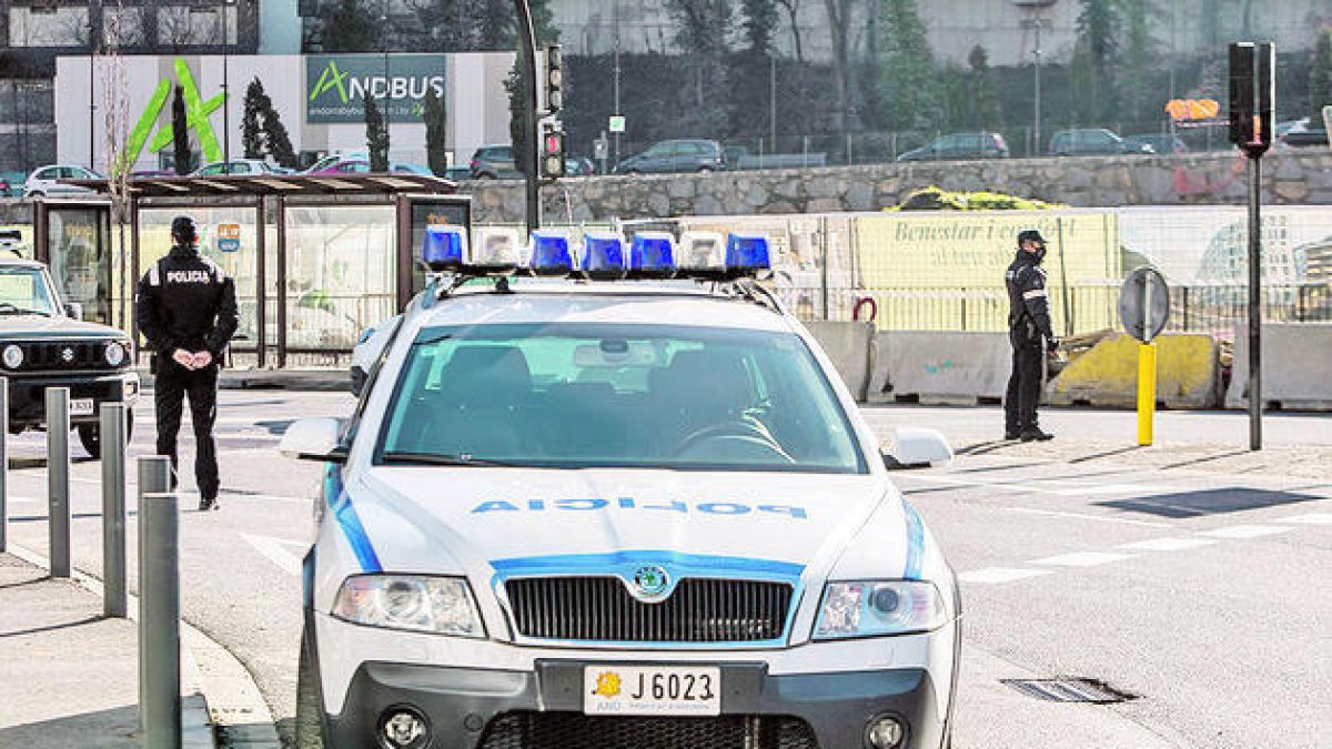 Un control de la policia en una actuació anterior.