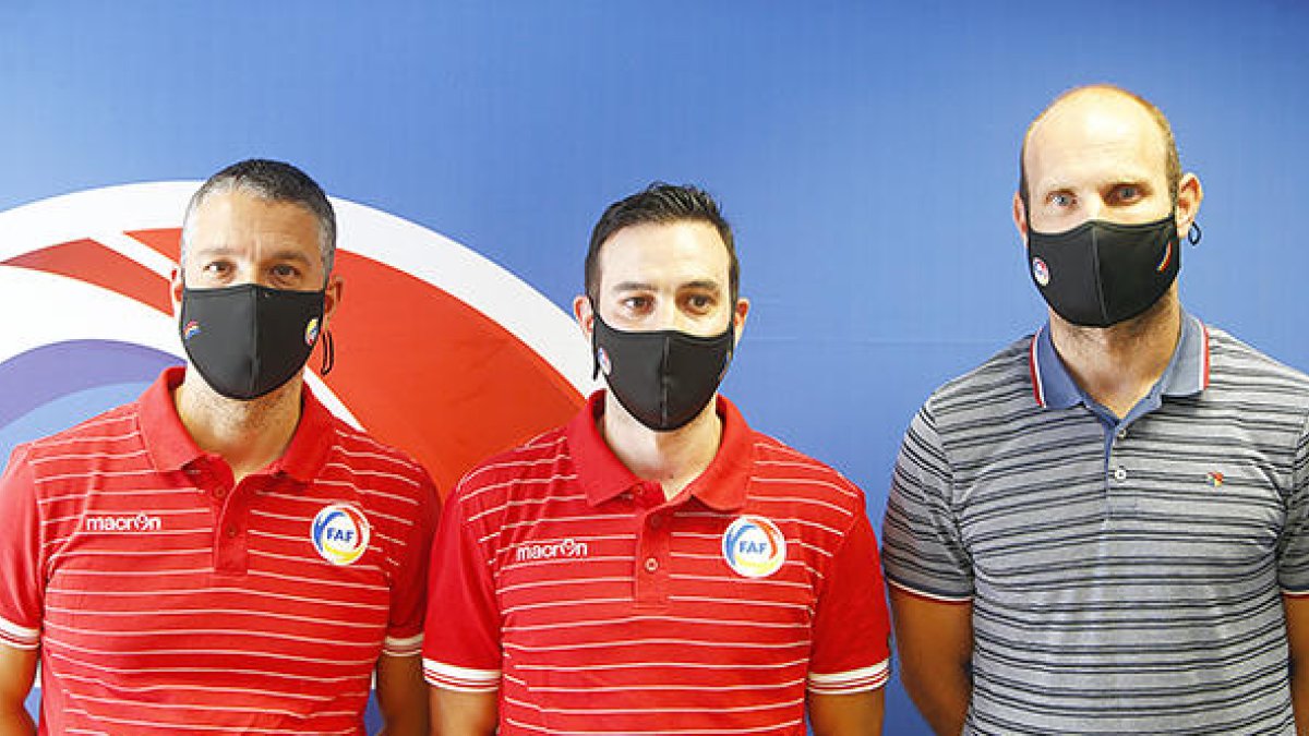 Talín Puyaltó, 'Jona' Pérez i Eloy Casals.