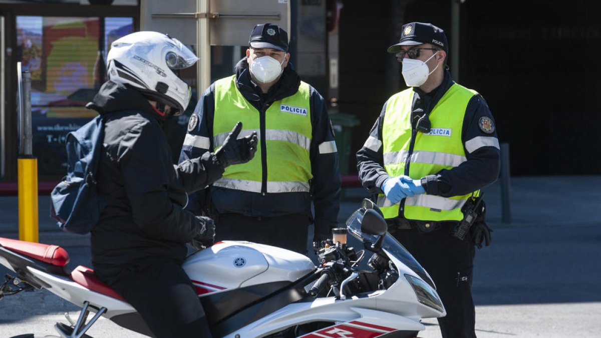 Control a una motocicleta en una campanya anterior