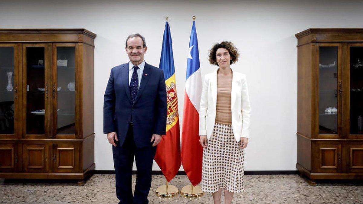 Visita oficial a Andorra del Ministre d'Afers Exteriors de Xile, Andrés Allamand.