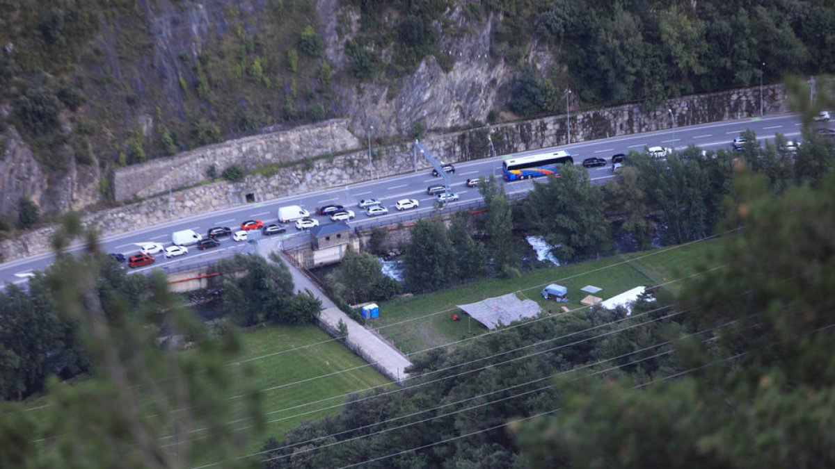 Retencions en sentit a la sortida del Principat