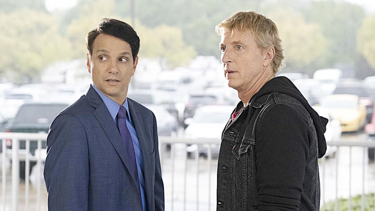 Ralph Macchio i William Zabka, protagonistes de 'Cobra Kai'.