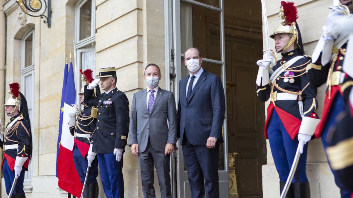 Xavier Espot i Jean Castex a Matignon