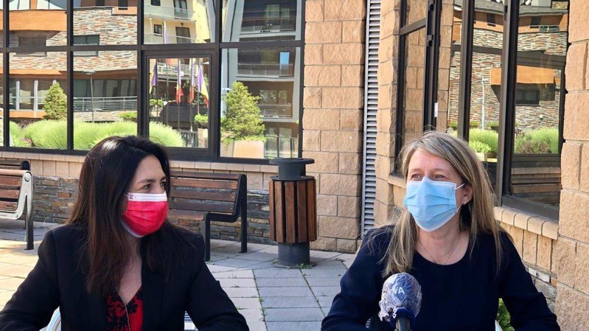 Eva Choy i Francesca Guerrero durant la presentació del cicle
