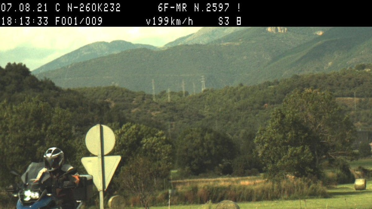 La infracció es va produir a l'N-260, a Montferrer.