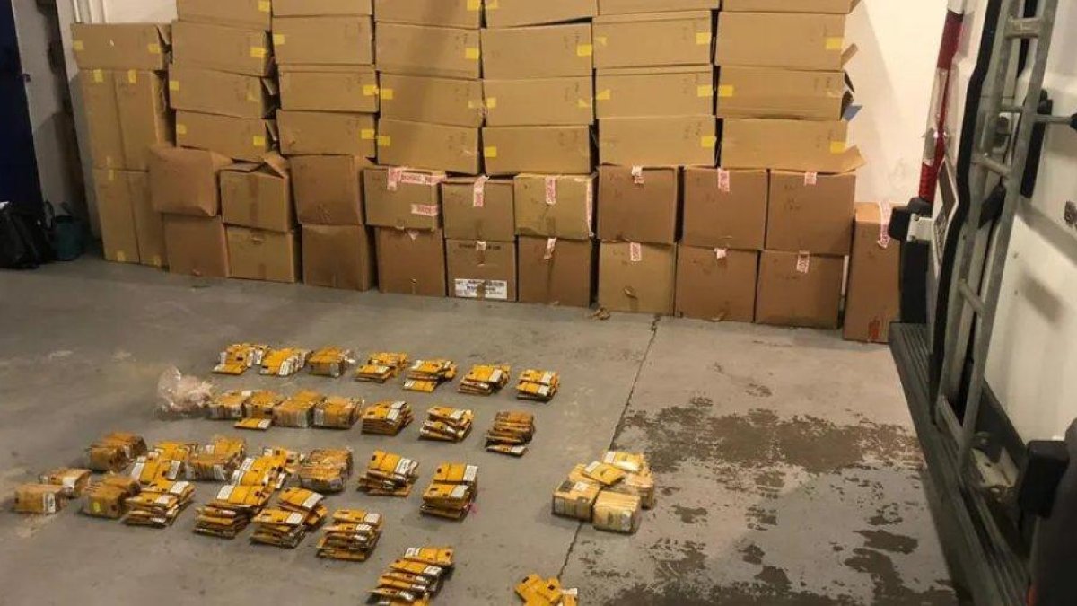 El tabac intervingut pels duaners francesos